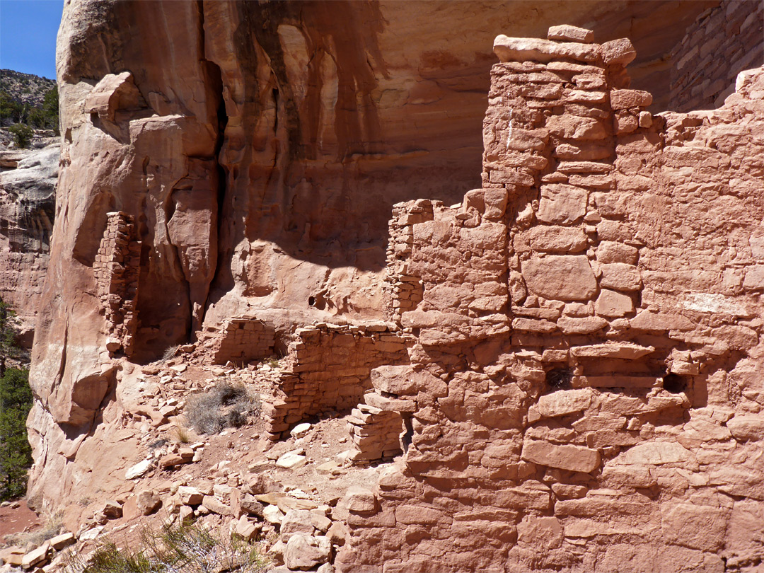 Cliff and walls