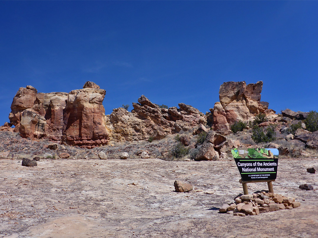 National monument sign