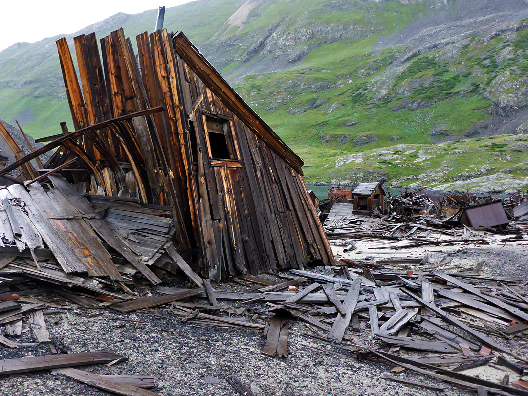 Partially collapsed building