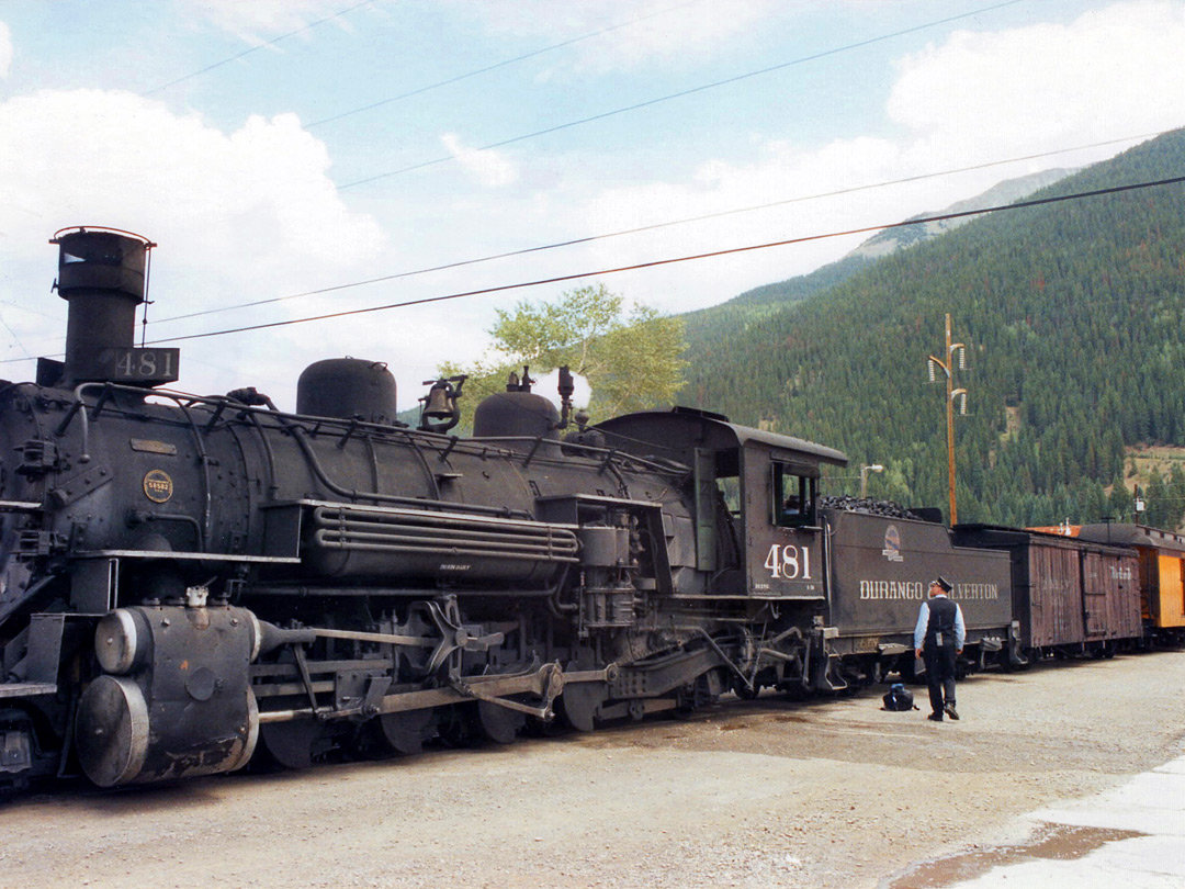 Steam train at Silverton