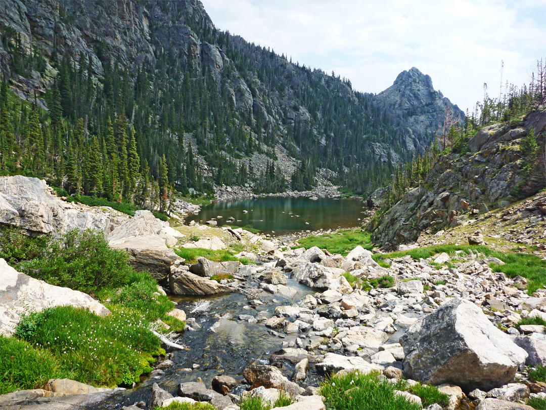 Stream feeding Tourmaline Lake