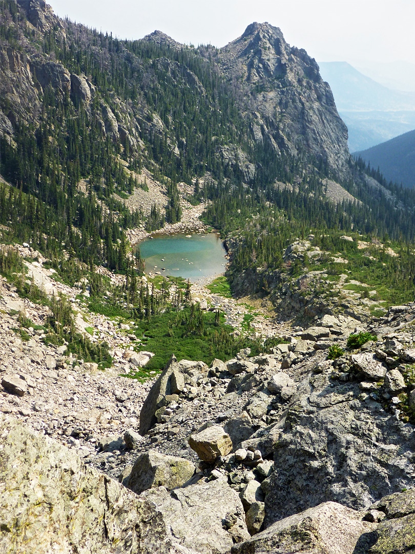 Rocky slopes above Tourmaline Lake