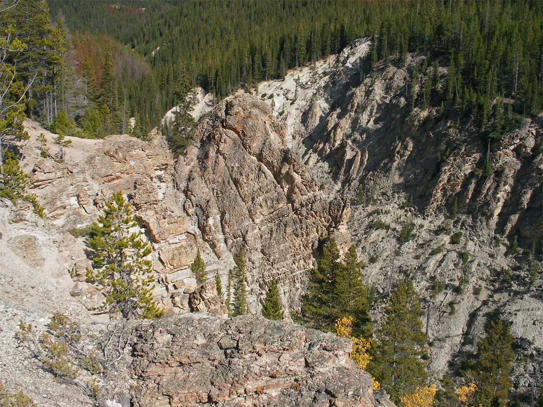 Cliffs above the river