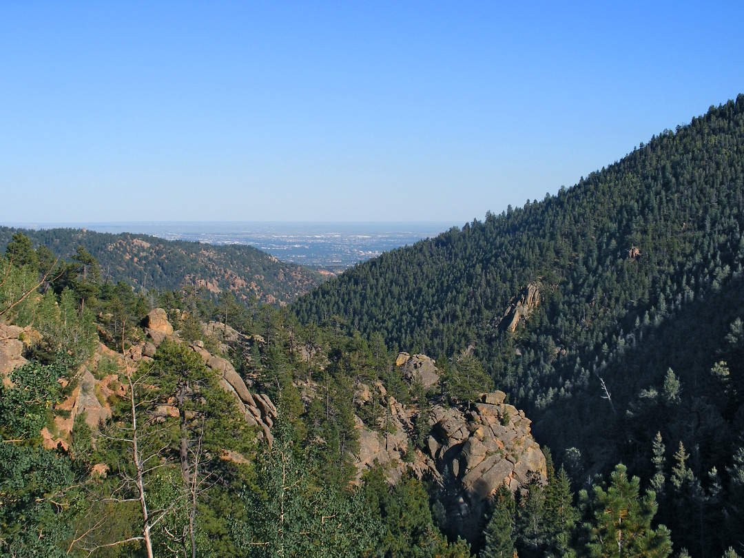 Forested slopes