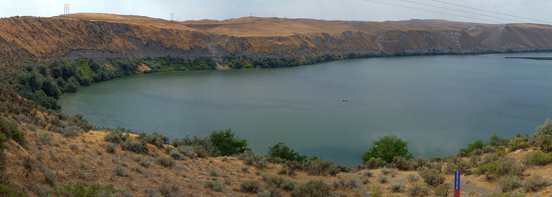 Lower Salmon Falls Reservoir, along the Snake River