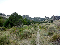 Stripe Rock trail junction