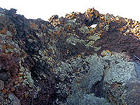 Spatter cone lava