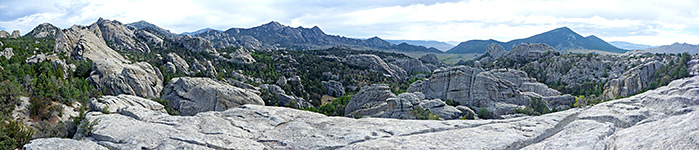 Panorama along the Stairways Trail