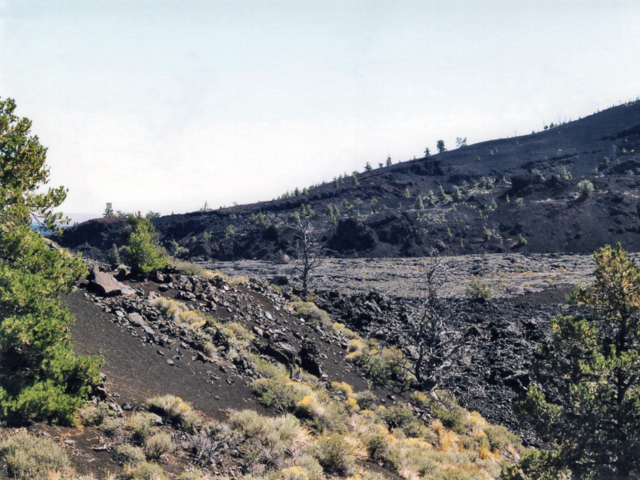 Lava beside the trail