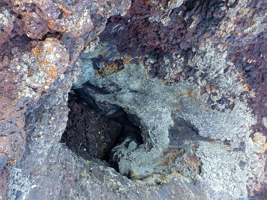 Vent of a spatter cone