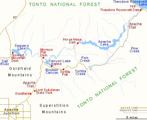 Apache Trail map