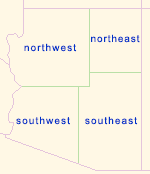 Arizona hiking regions