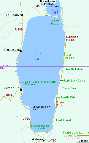 Map of Bear Lake