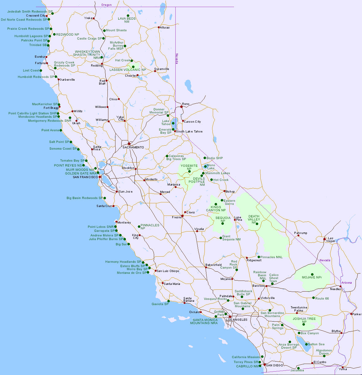 Map of California