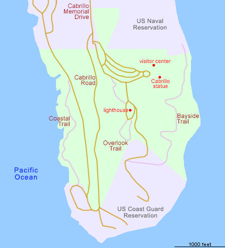 Map of Cabrillo National Monument