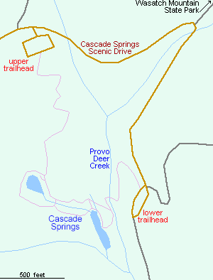 Map of Cascade Springs