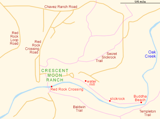 Map of Crescent Moon Ranch