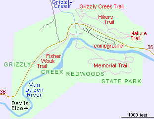 Grizzly Creek Redwoods State Park