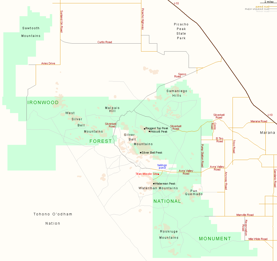 Map of Ironwood Forest National Monument