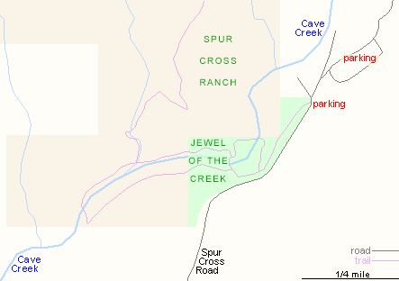Map of Jewel of the Creek Preserve