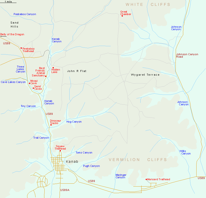 Kanab map