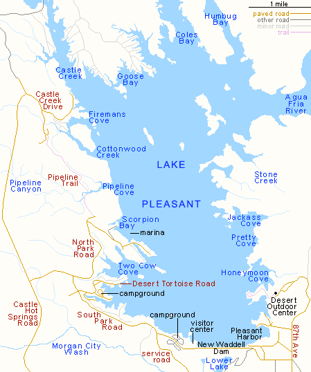 Map of Lake Pleasant
