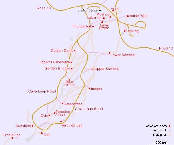 Caves Loop Map