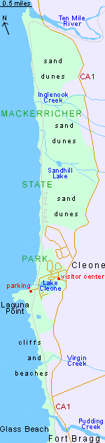 Map of MacKerricher State Park