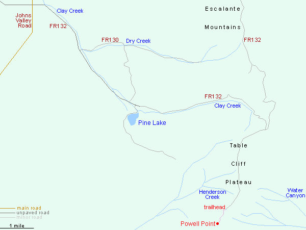 Map of the Powell Point Trail