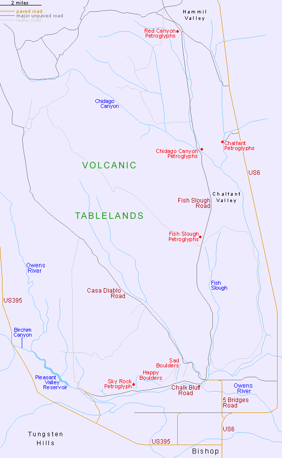 Map of the Volcanic Tableland