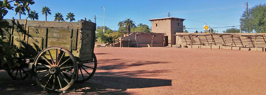 Wagon at the fort