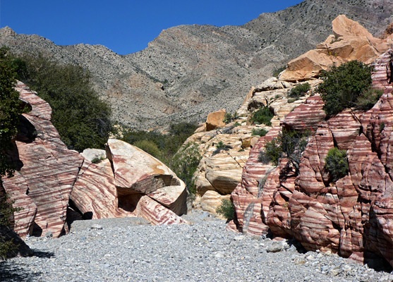 Pink and orange rocks