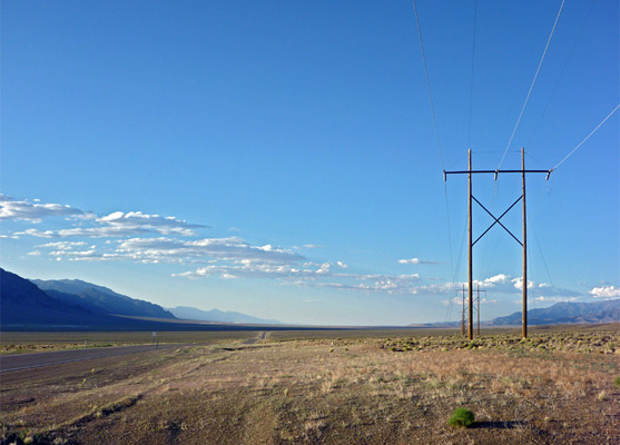 Powerlines alongside Hwy 376