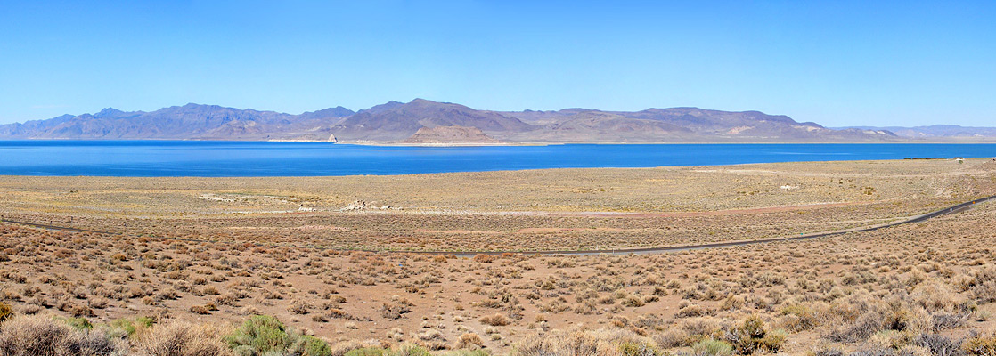 Pyramid Lake, from near the 445/446 road junction