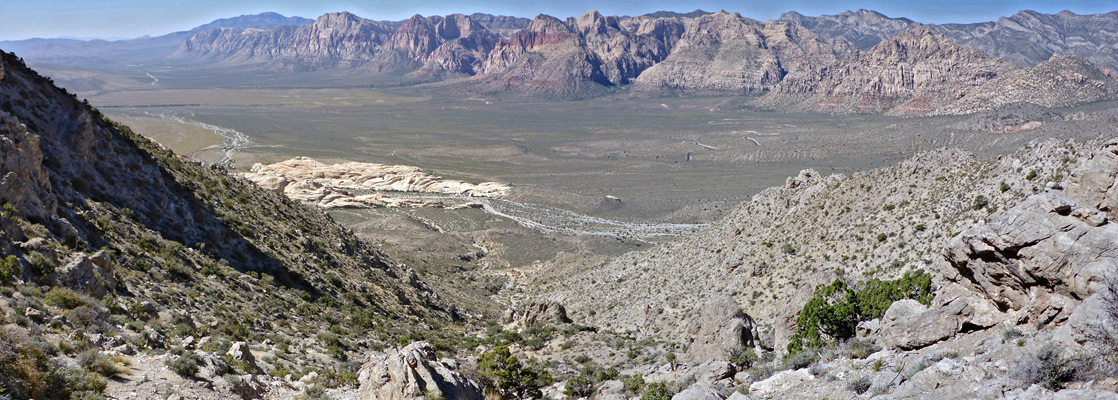 Top of the rocky ravine, which provides a course for the Turtlehead Peak Trail