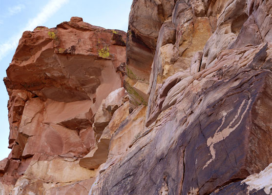 Falling man petroglyph