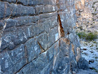 Petroglyphs on a cliff