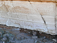 Inscriptions on tuff