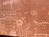 Many petroglyphs