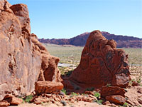 The view northeast