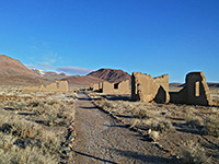 Trail past the barracks