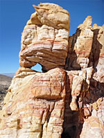 Cavity in a cliff