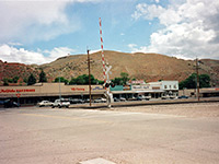 Railway crossing in Caliente