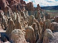 Pinnacles near the entrance