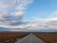 Straight backroad