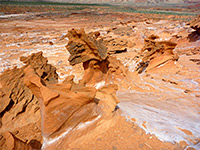 Row of hoodoos