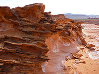 Brown and orange rocks