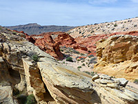 Red and yellow rocks