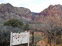 First Creek trailhead notice