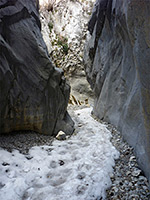 Smooth rock walls